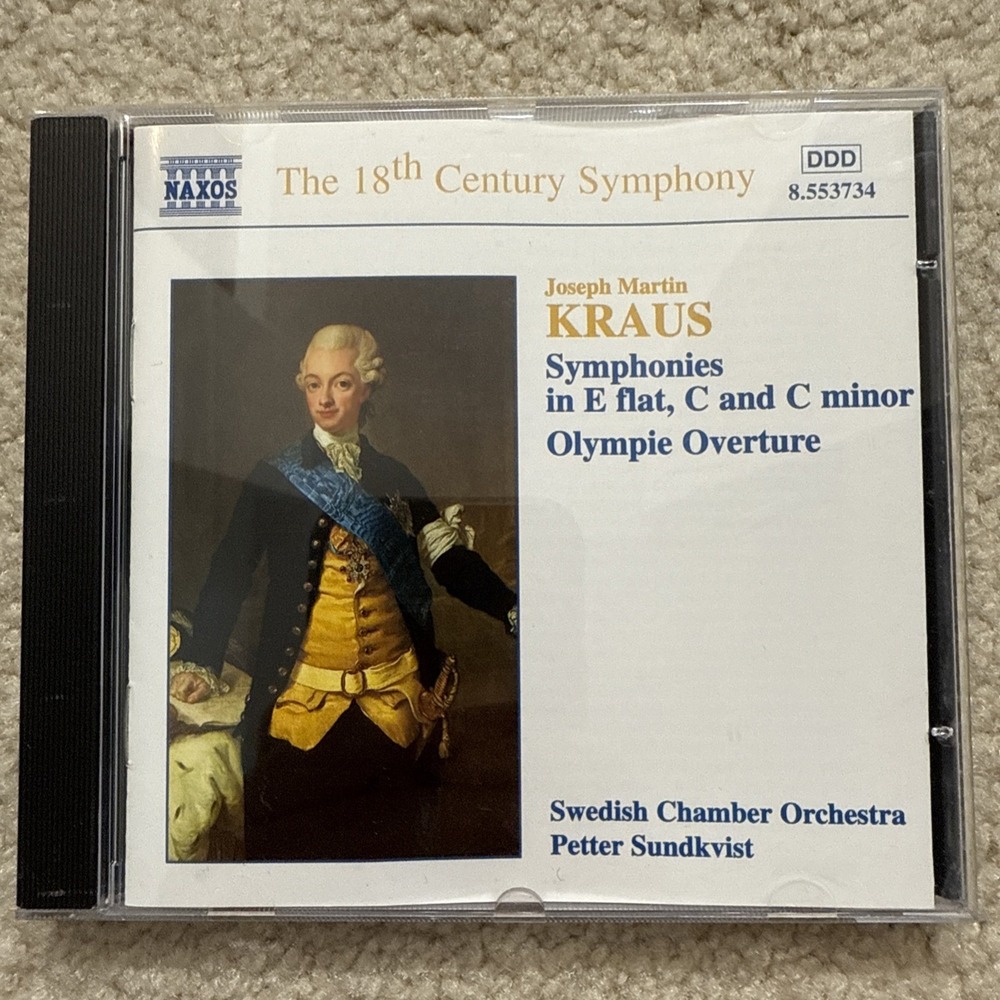 Kraus Symphonies Olympie Overture CD Naxos 8.553734 Classical Music 1998